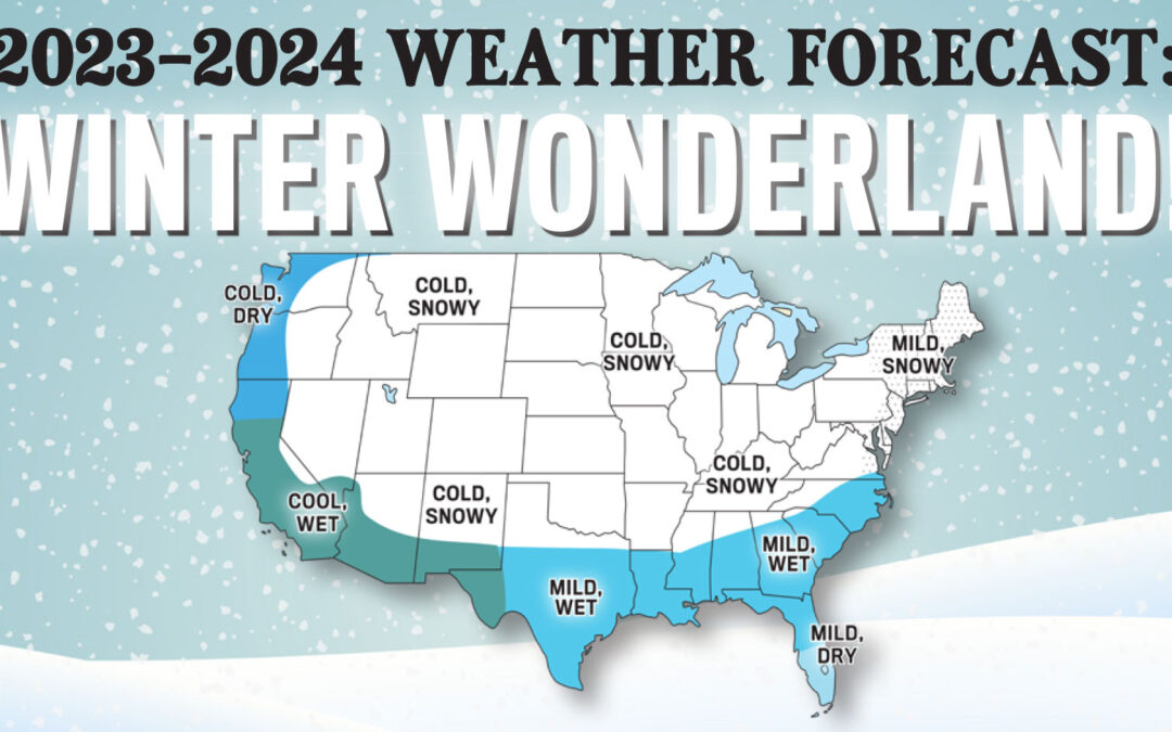Picture of USA Map winter forecast